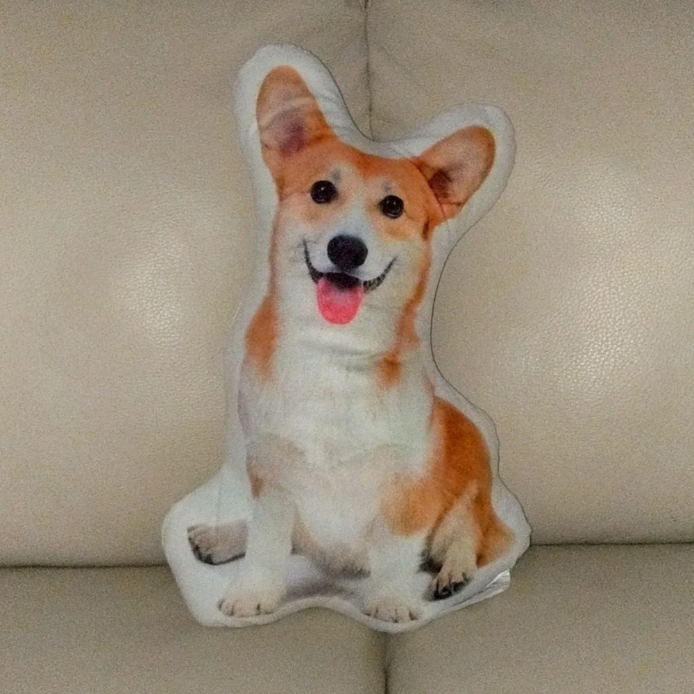 Adorable Realistic Welsh Corgi Pillow